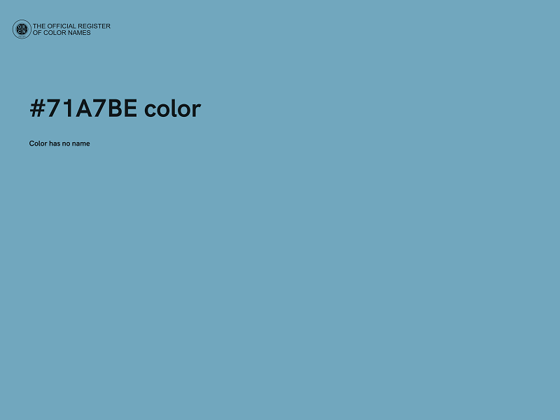 #71A7BE color image