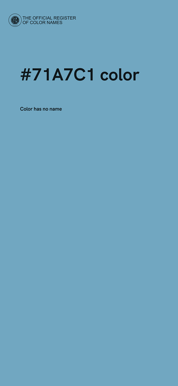 #71A7C1 color image