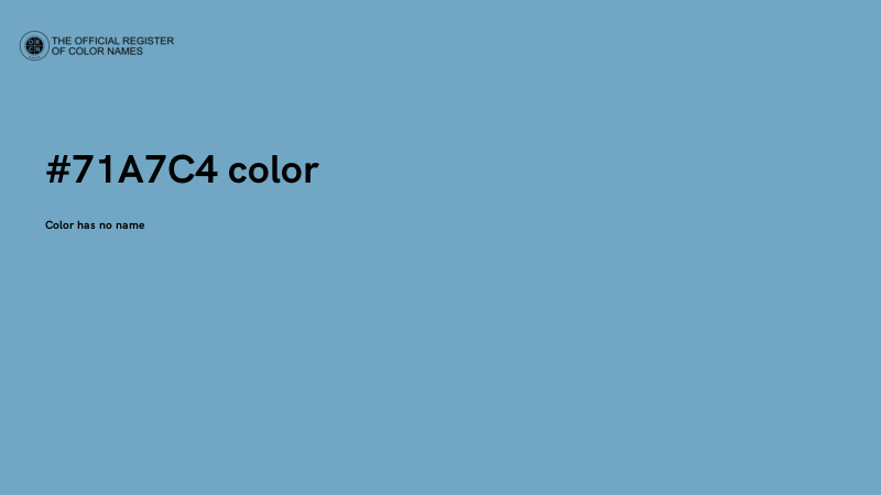 #71A7C4 color image
