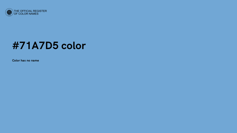 #71A7D5 color image