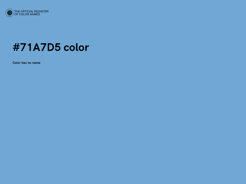 #71A7D5 color image