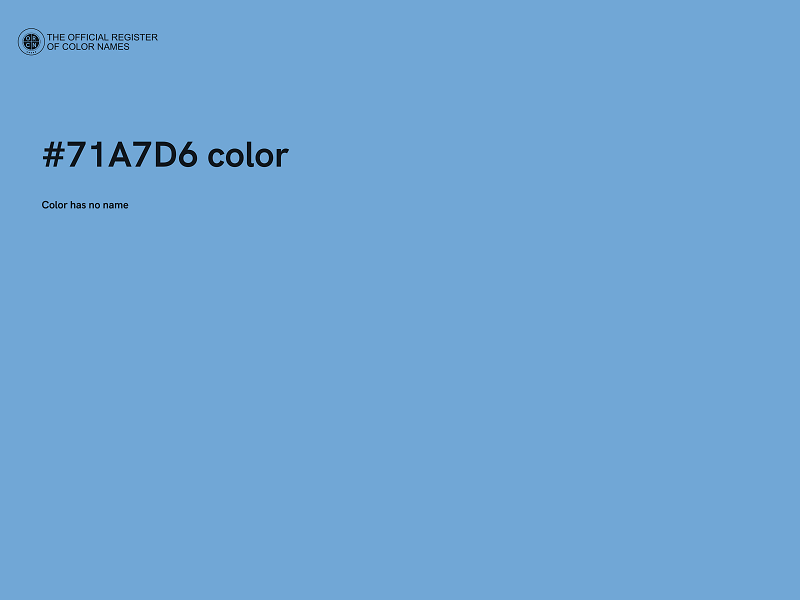 #71A7D6 color image