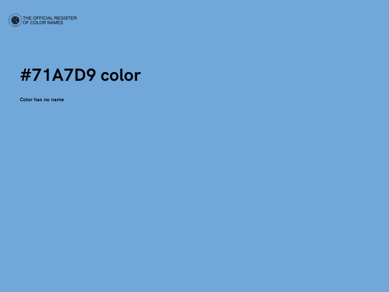 #71A7D9 color image