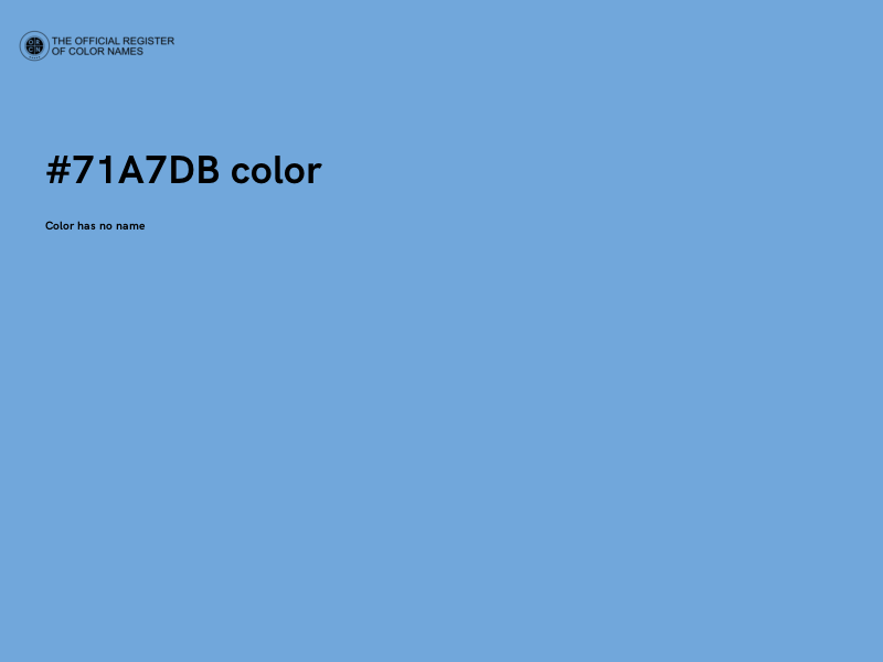 #71A7DB color image