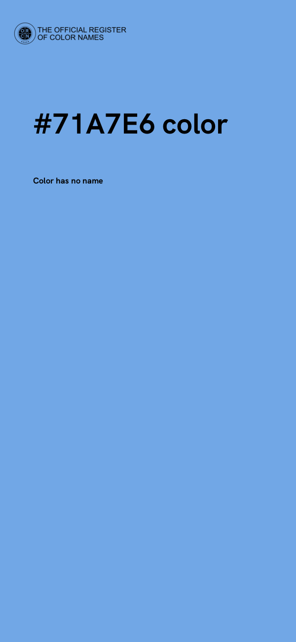 #71A7E6 color image