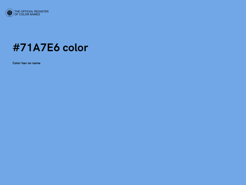 #71A7E6 color image