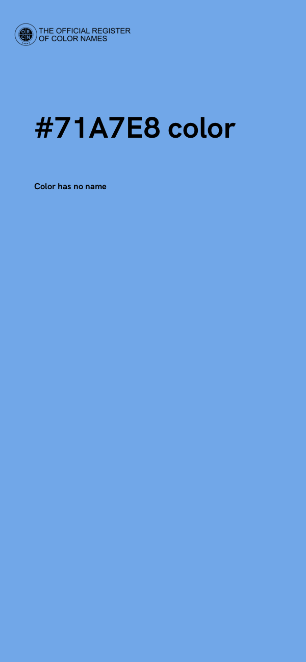#71A7E8 color image