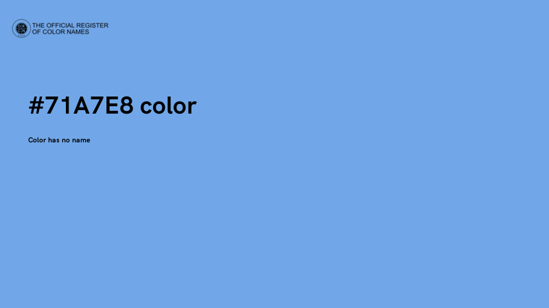 #71A7E8 color image