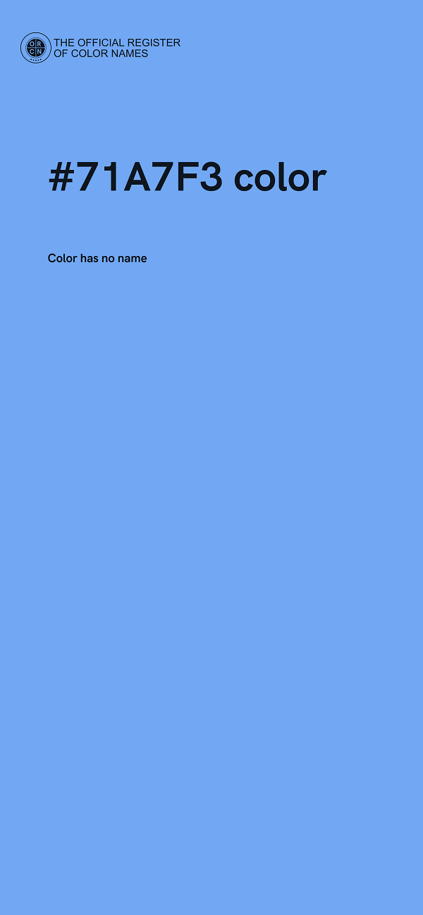 #71A7F3 color image