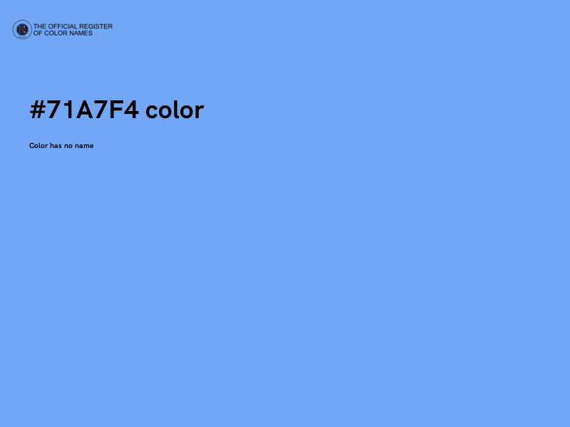 #71A7F4 color image