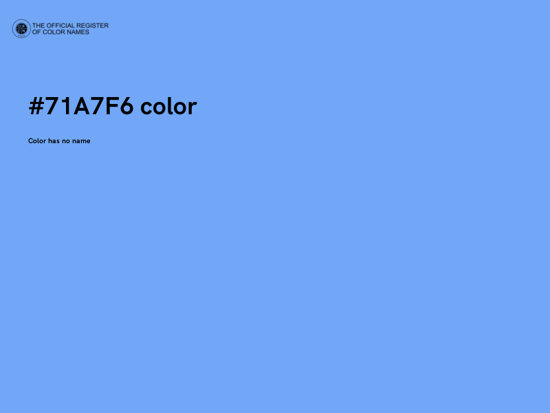 #71A7F6 color image