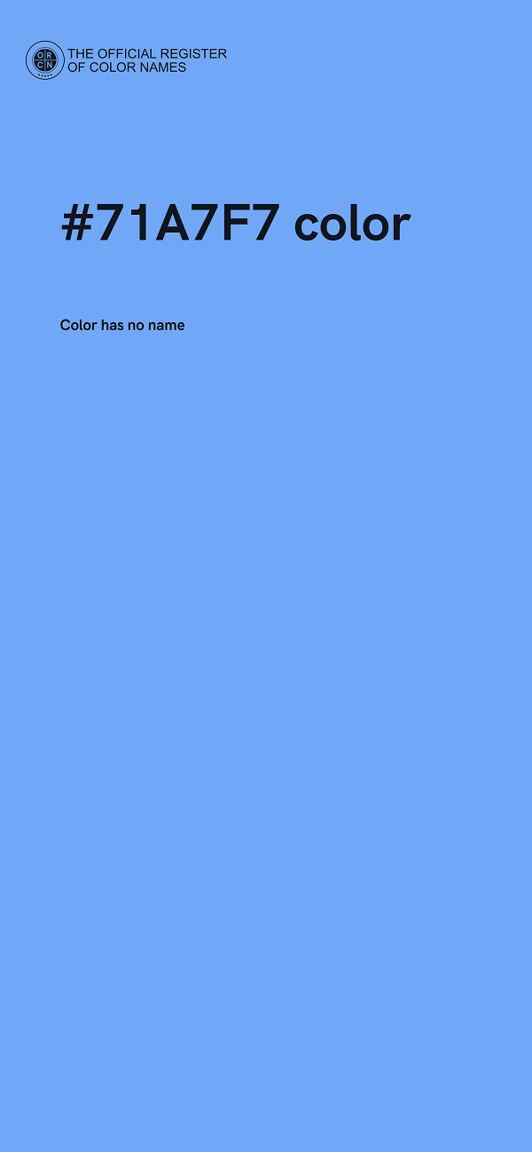 #71A7F7 color image