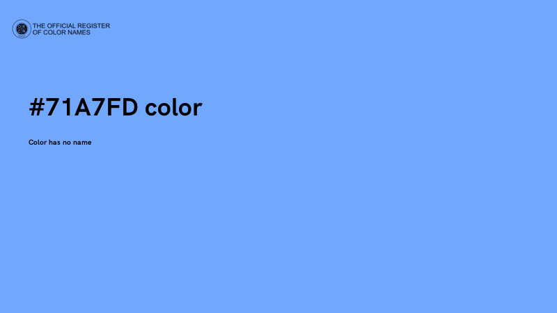 #71A7FD color image