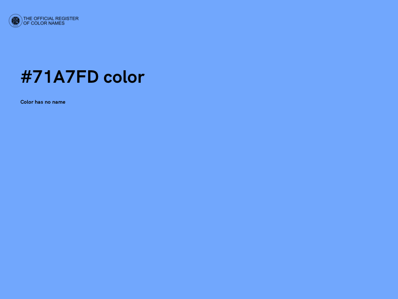 #71A7FD color image