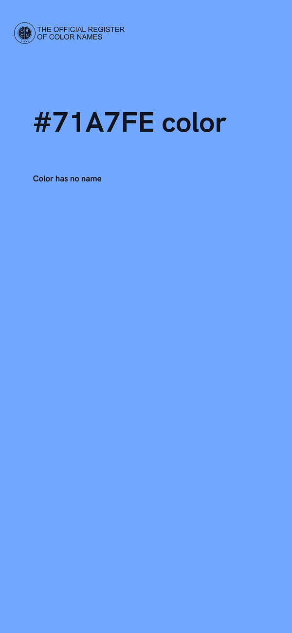 #71A7FE color image