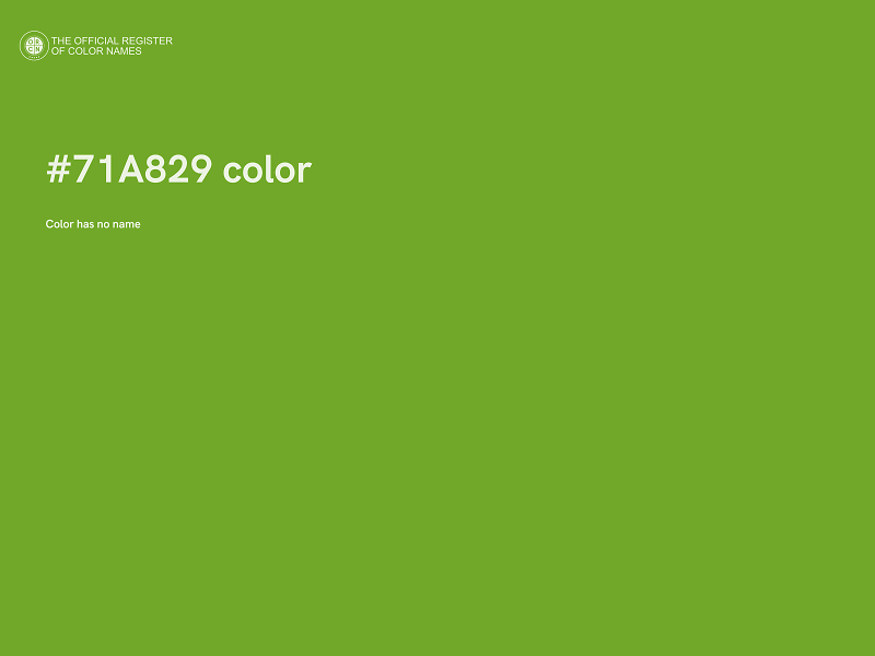 #71A829 color image