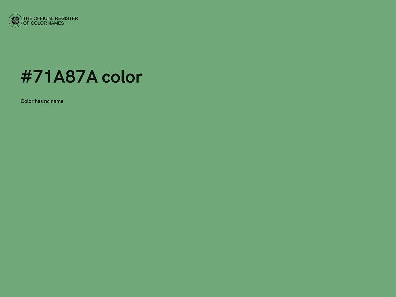 #71A87A color image