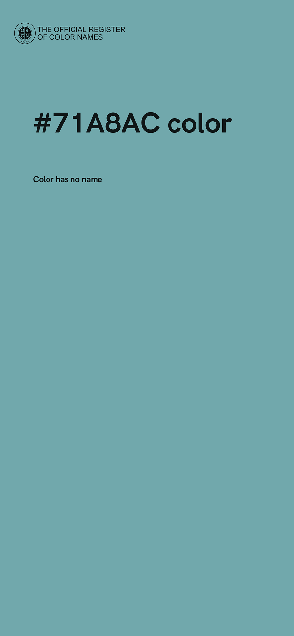 #71A8AC color image