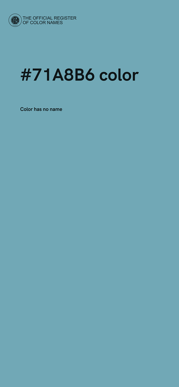 #71A8B6 color image