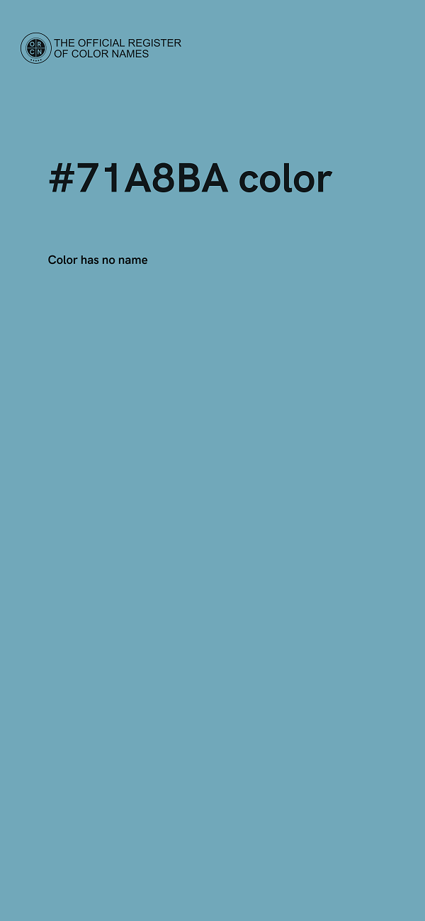 #71A8BA color image