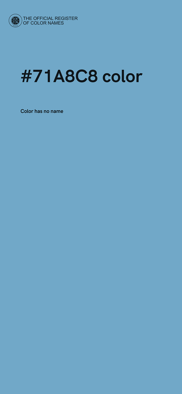 #71A8C8 color image