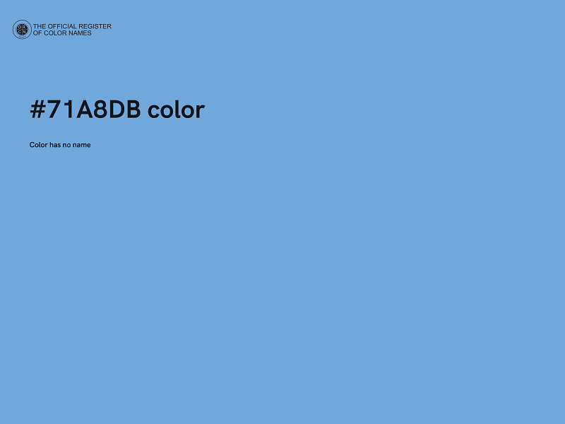 #71A8DB color image