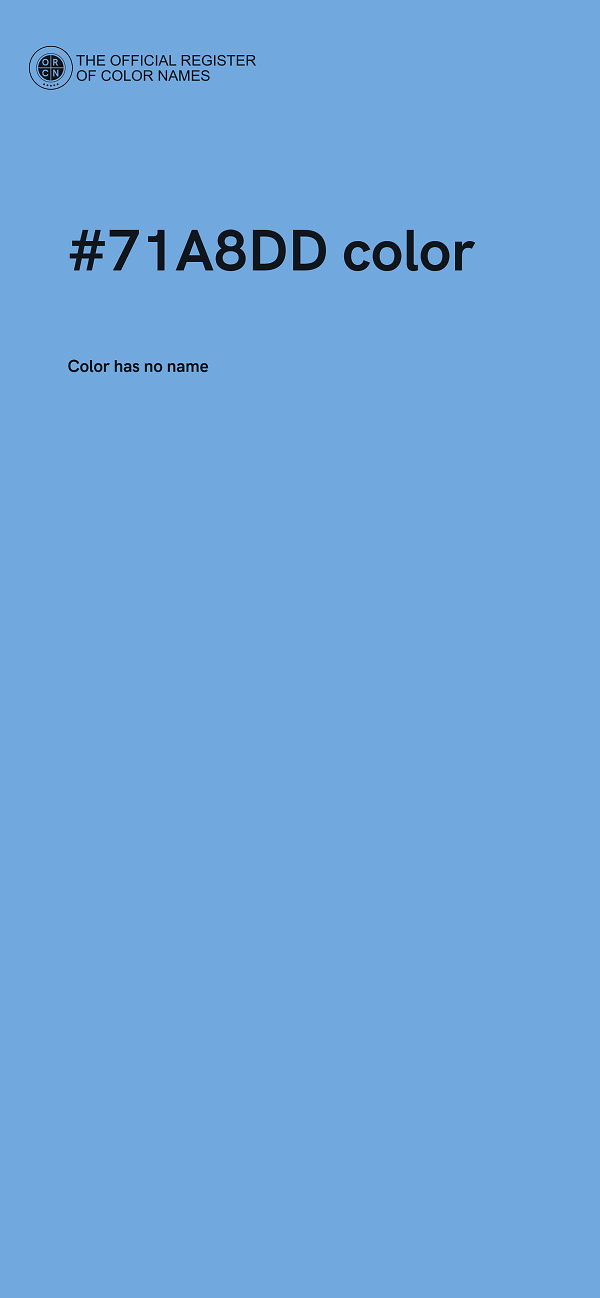 #71A8DD color image