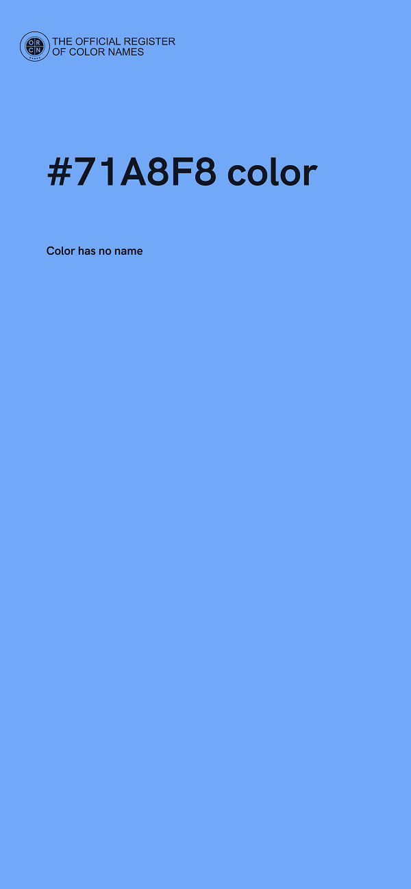 #71A8F8 color image