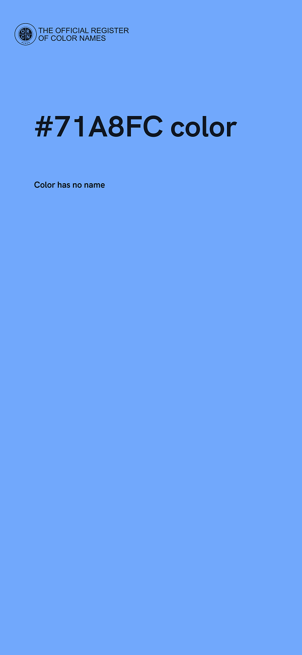 #71A8FC color image