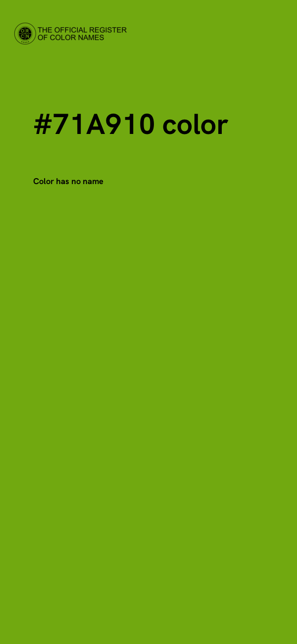 #71A910 color image