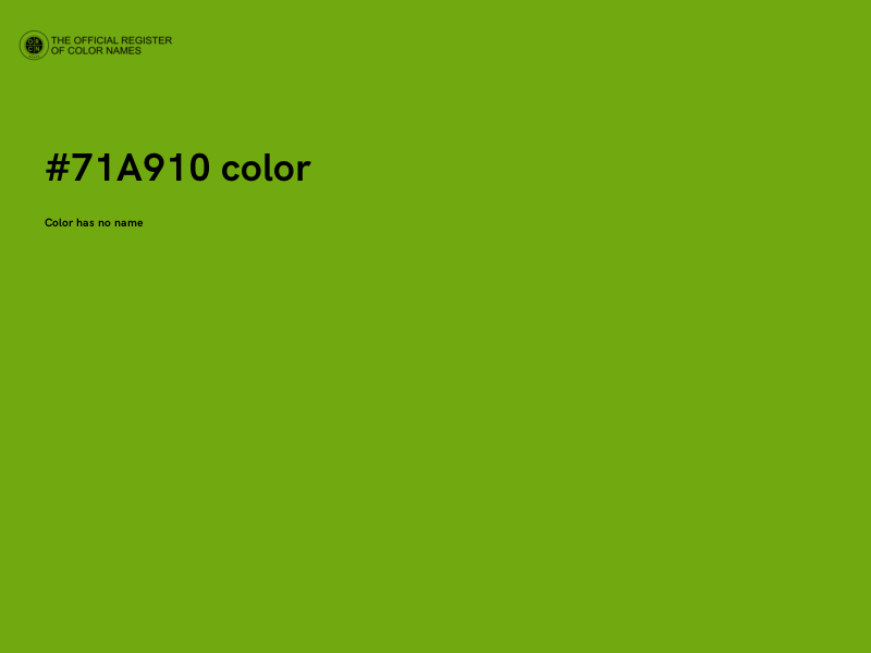 #71A910 color image