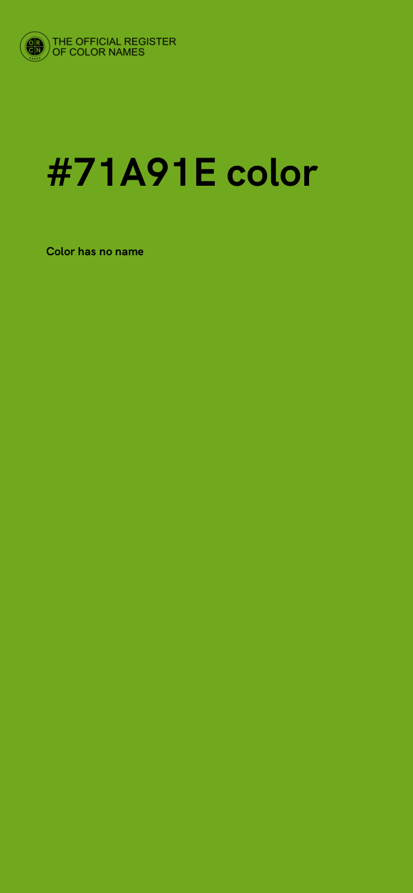 #71A91E color image