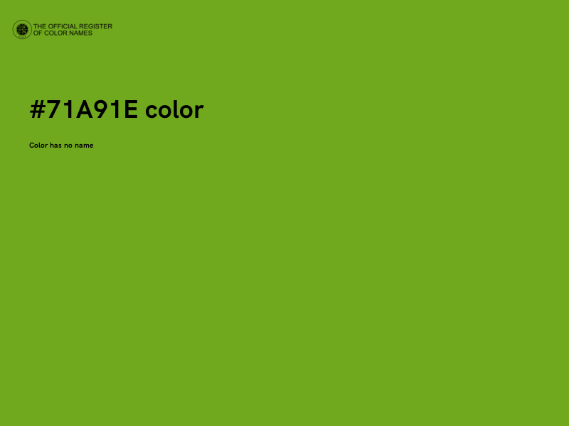 #71A91E color image