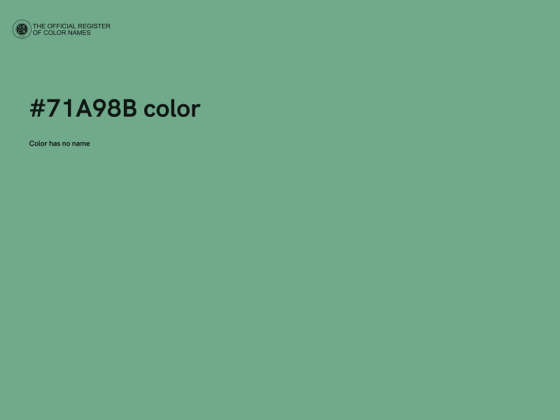 #71A98B color image