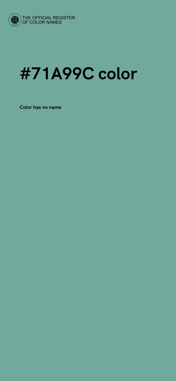 #71A99C color image