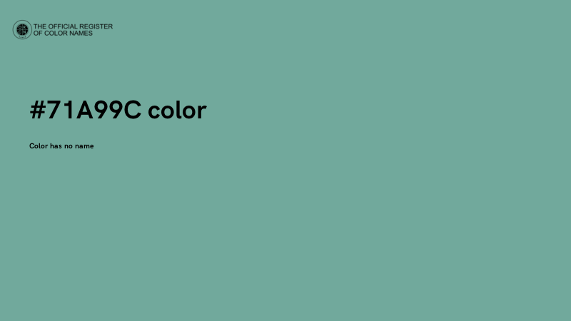 #71A99C color image