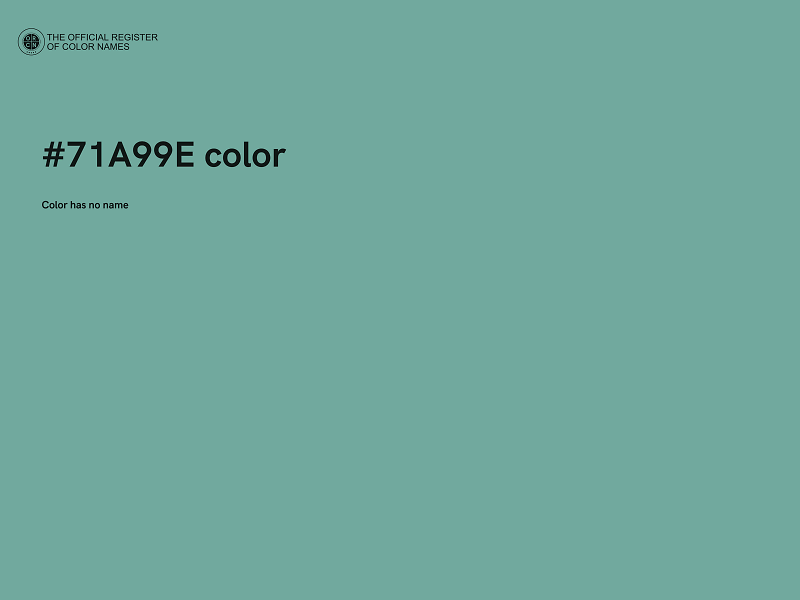 #71A99E color image