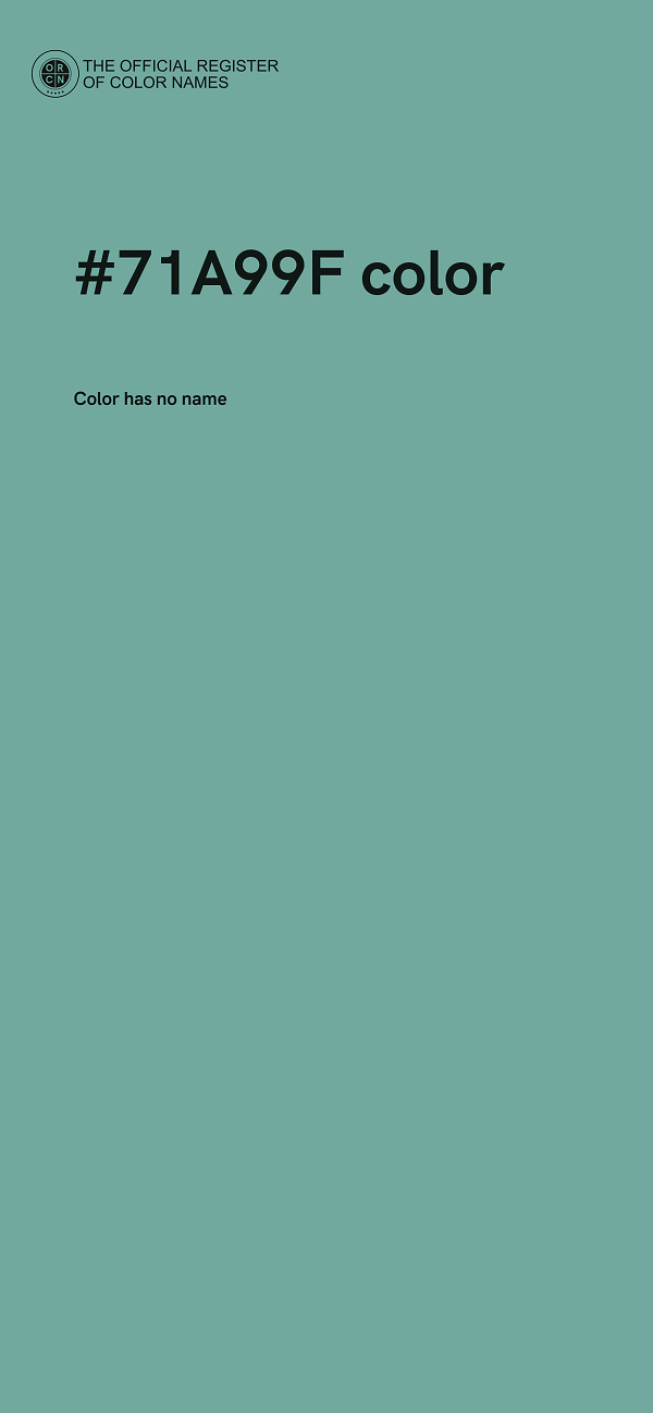 #71A99F color image