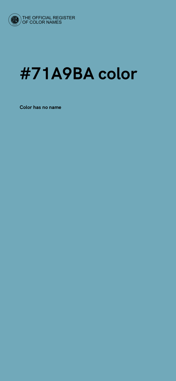 #71A9BA color image