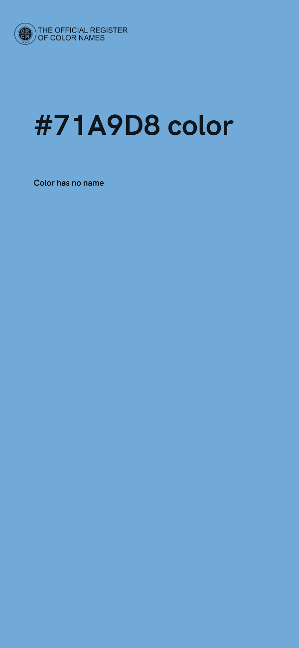 #71A9D8 color image