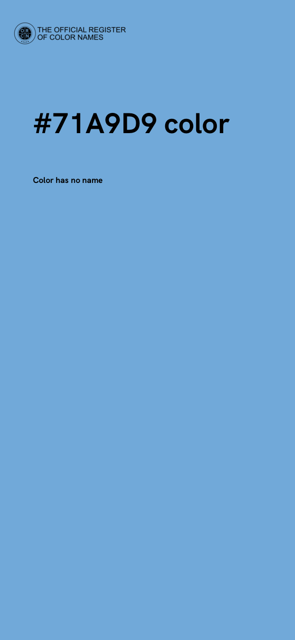 #71A9D9 color image