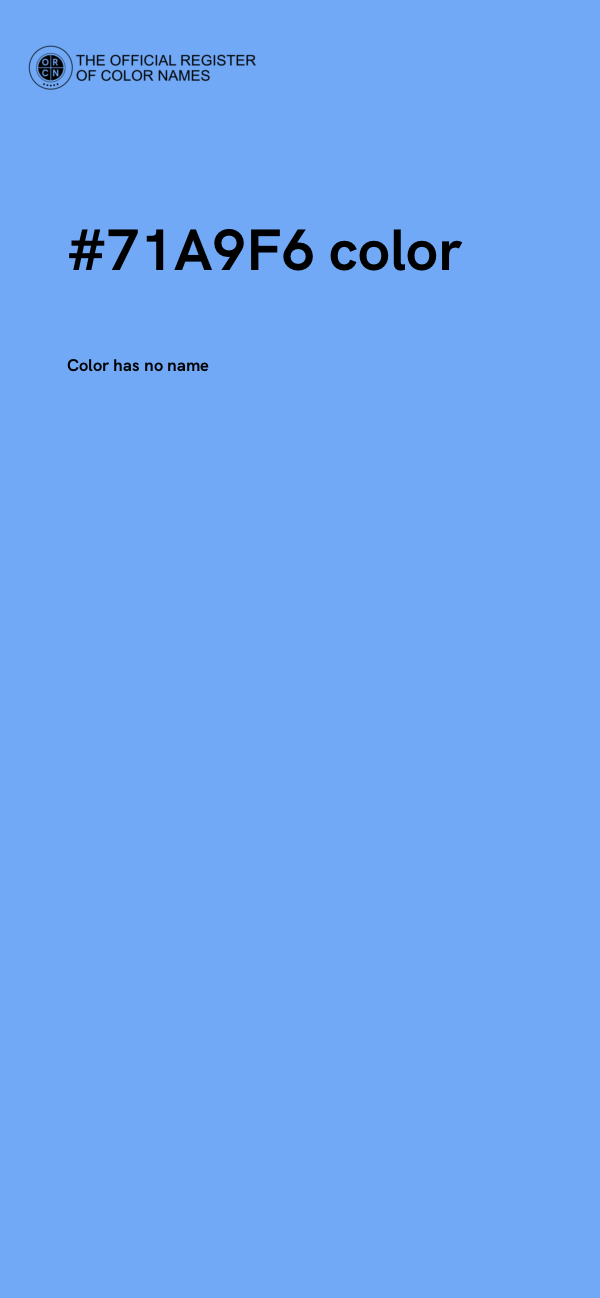 #71A9F6 color image