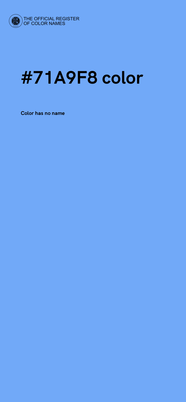 #71A9F8 color image