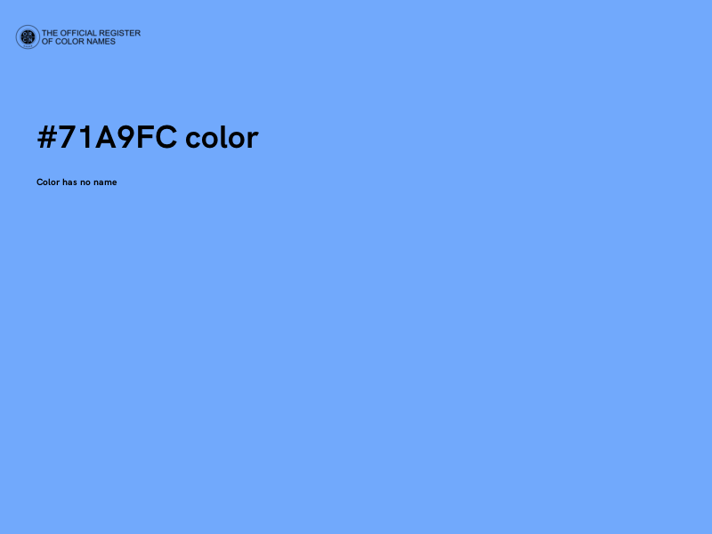#71A9FC color image