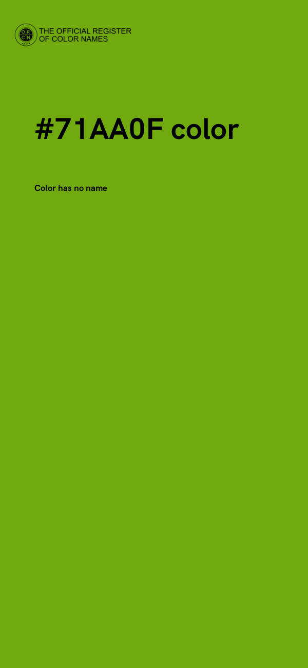 #71AA0F color image