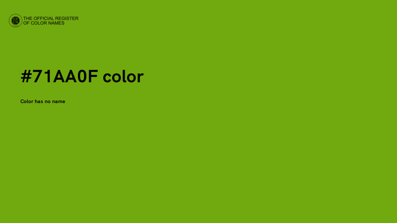 #71AA0F color image