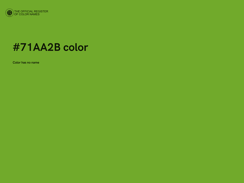 #71AA2B color image