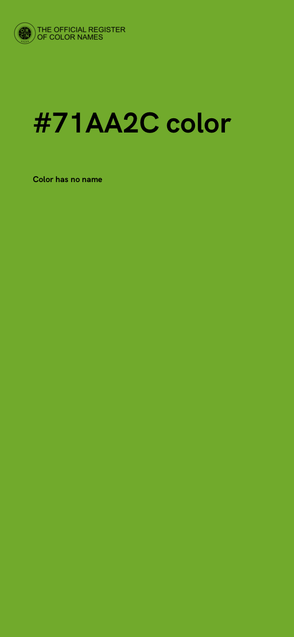#71AA2C color image