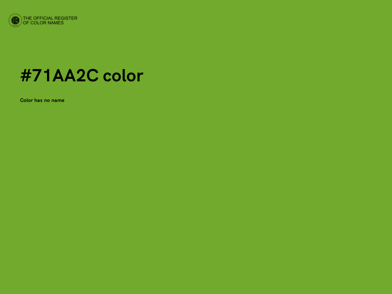 #71AA2C color image