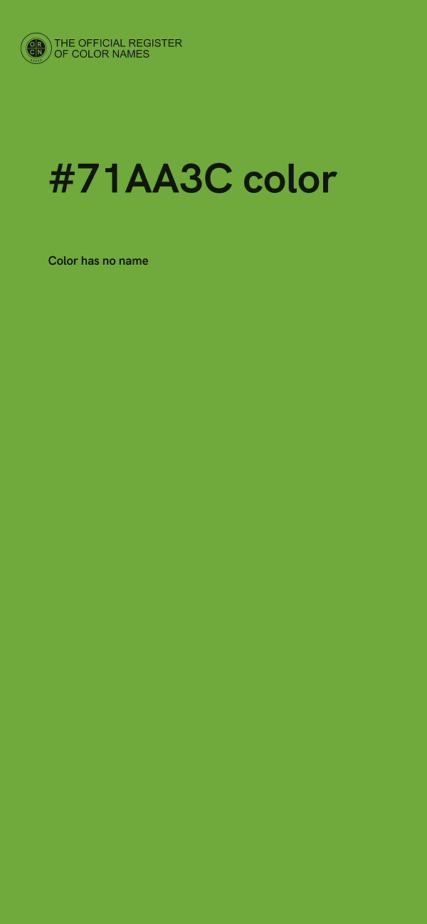 #71AA3C color image